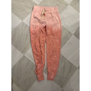 Wild Fox Ombré Tie Die Jogger Sweatpants Pink XS